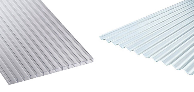 Plastic and metal roof sheets