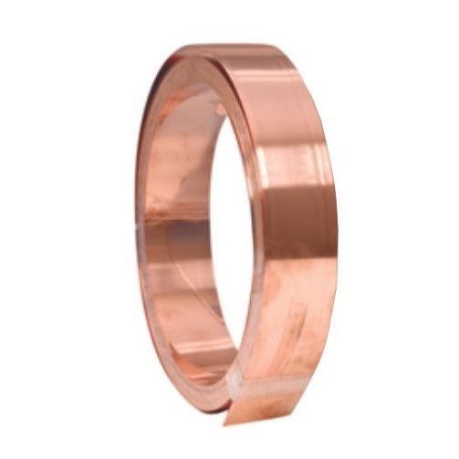 A roll of copper roof strip
