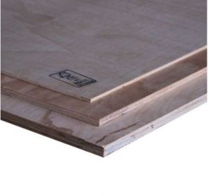 Three thicknesses of plywood laid on top of each other.
