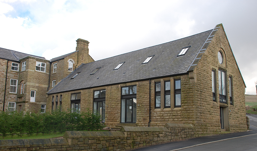 House with Spanish slate roof