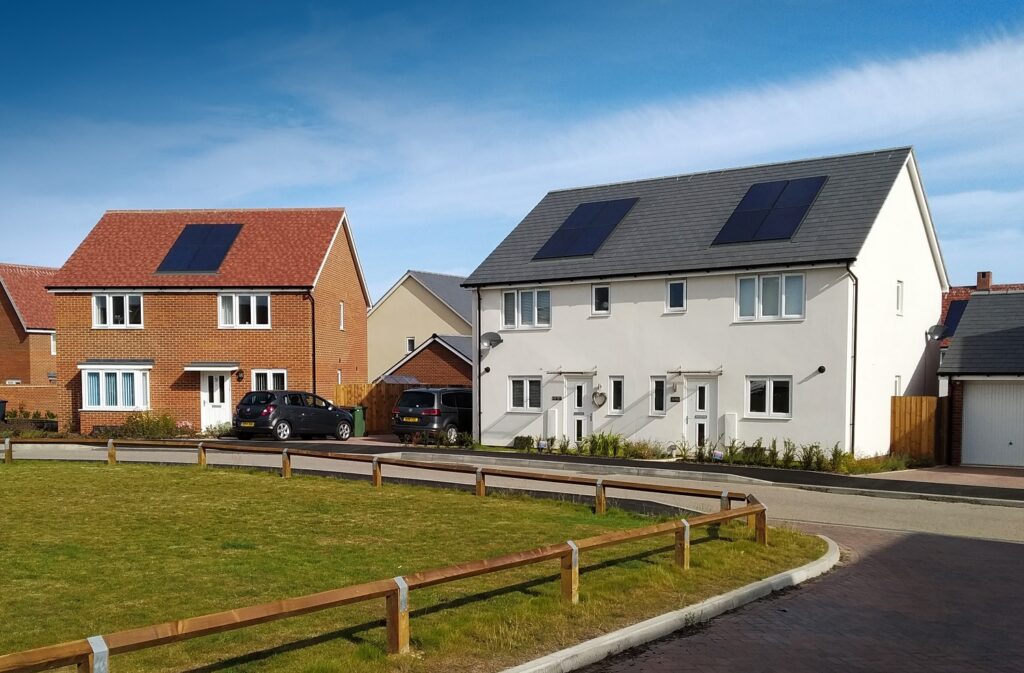 Marley solar panels on rural house