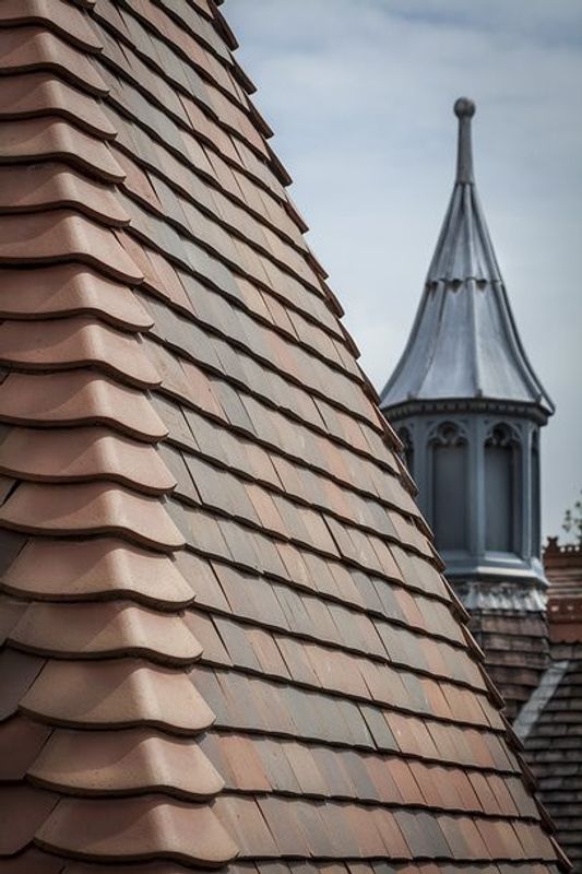 pitched roof tiles