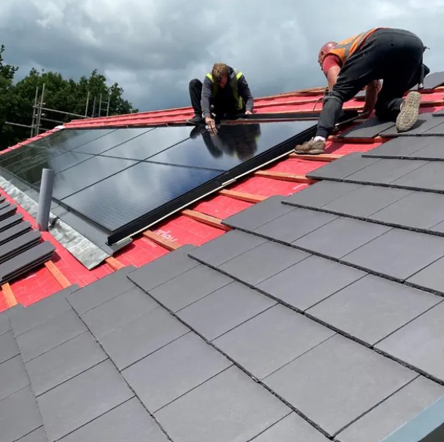 Installing Marley solar roof tiles
