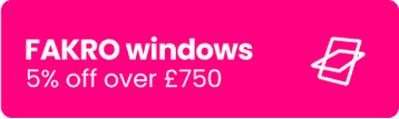 5% off FAKRO roof windows orders over £750 ex VAT 