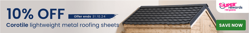 10% off Corotile roof sheets