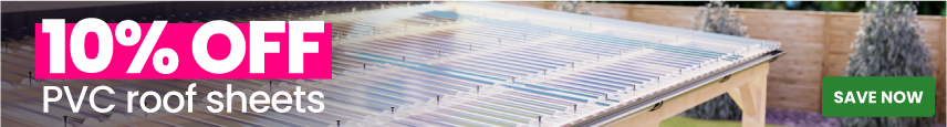 10% off PVC roof sheets