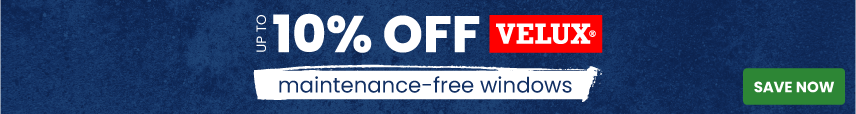 Up to 10% off VELUX white maintenance free roof windows 