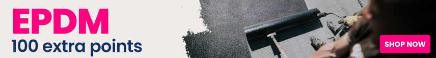 100 extra points on EPDM rubber roofing 