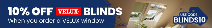10% off VELUX blinds when you order a VELUX window