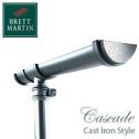 Cascade Porcelain White 112mm Roundstyle Gutter & Downpipe