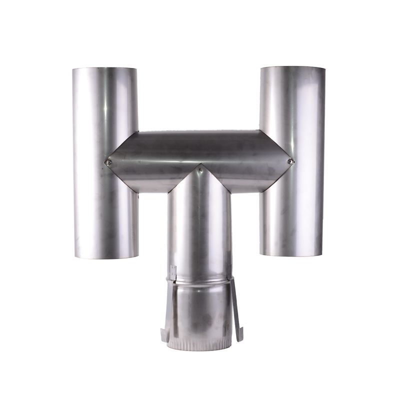 Traditional 'H' Chimney Cowl for Solid Fuel 228mm Stainless Steel