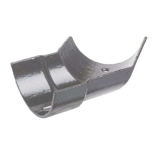 Cast Iron Half Round Guttering 135Dg Left Hand Angle 100mm Primed