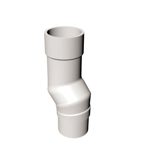 Freeflow Round Plastic Downpipe Mini Offset White Roofing Superstore