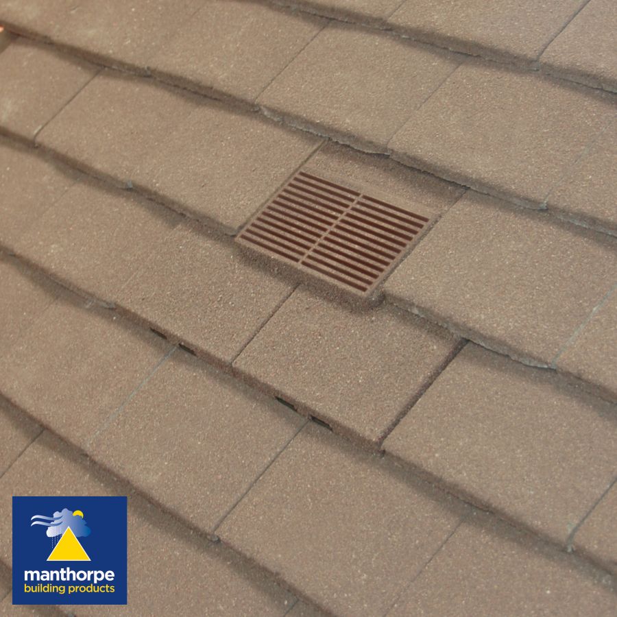 Manthorpe Plain Tile Vent 7000mm Airflow Granulated Antique Manthorpe Plain Tile Vent 7000mm Airflow Granulated Antique Brown Roofing Super