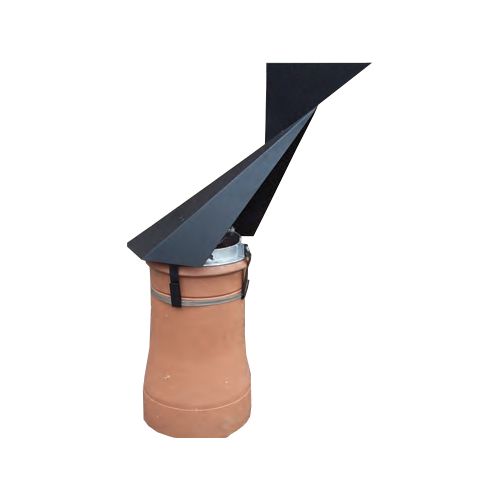 Stealth Model 235 S Steel Chimney Cowl 180mm to 235mm Black Painted