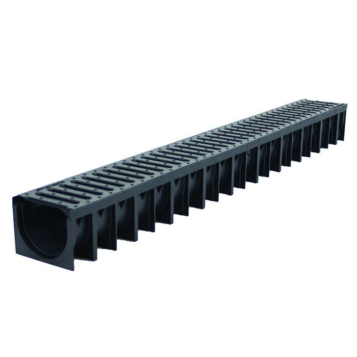 Channel Drainage Domestic with Plastic Grate 1m - Dek Drain | Roofing ...