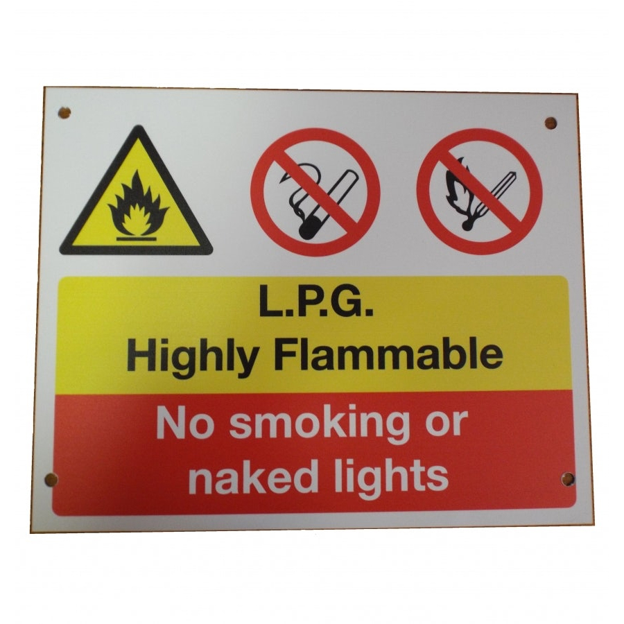 Health & Safety Sign (Gas Bottle Storage) Roofing Superstore