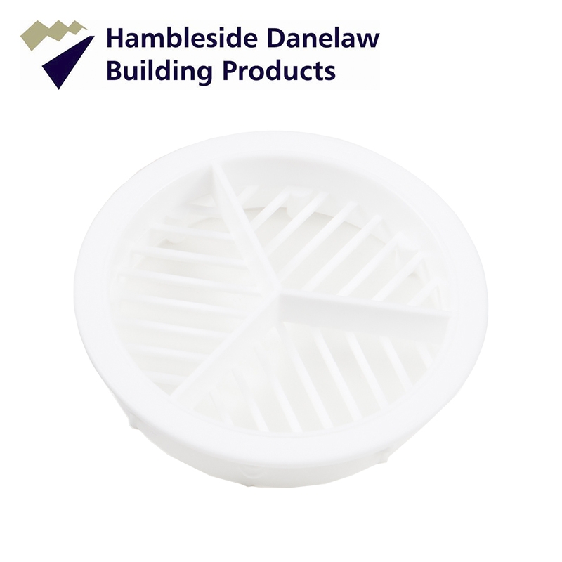Hambleside Danelaw Round / Circular Soffit Vent in White 2,500mm2 Roofing Superstore®