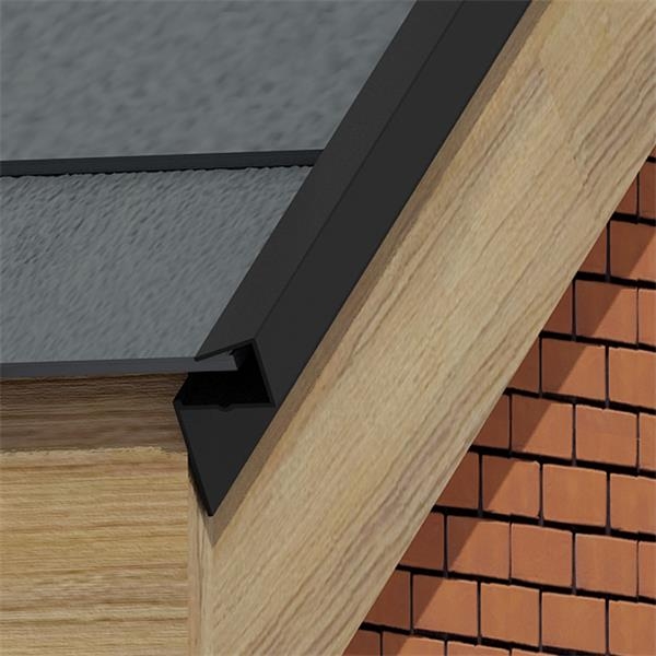 Kytun Aluminium Dry Verge for Natural Slates RetroFit in Brown Pack