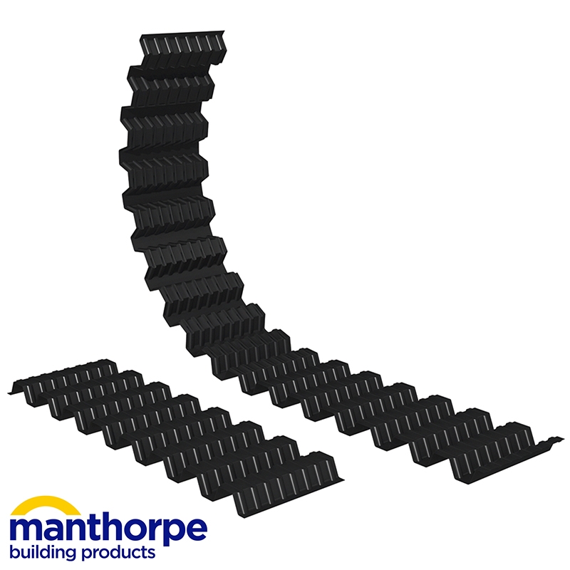 Manthorpe Universal Roll Panel Eave Vent Tray 2 x 6m Rolls Roofing
