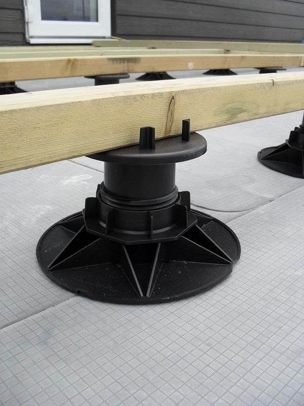 wallbarn td 50-70mm timber decking pedestal roofing