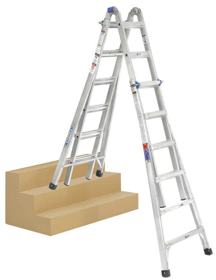 Werner 4x6 Telescopic Combination Ladder MT26 ANSI Type 1A Roofing