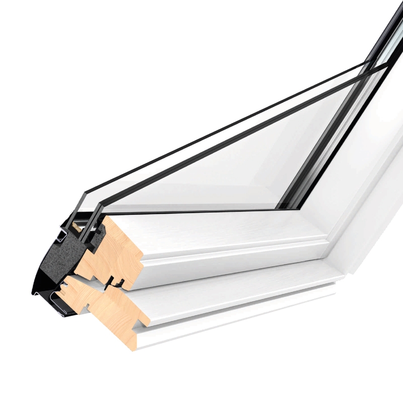 VELUX GGL UK08 2070 White Centre Pivot Window Laminated 134 x 140cm