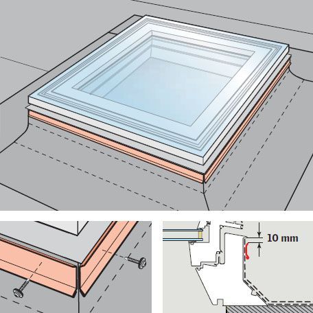 Sterlingbuild flat roof lantern roof window installation - YouTube