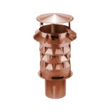 Windkat Metal Chimney Pot / Cowl 148mm (Plug-In) - Terracotta
