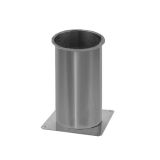 Windkat Metal Chimney Pot 130mm Extension (0.5m) - Stainless Steel