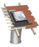 Whitesales Em Tube - 350mm Pitched Slate Roof Kit 3M Flexi Tube