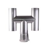 Traditional 'H' Chimney Cowl for Solid Fuel 200mm - Stainless Steel