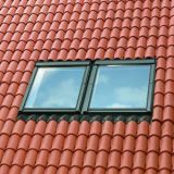 VELUX EBP CK02 0021B Twin Plain Tile Flashing 18mm Gap - 55cm x 78cm