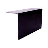 GRP 90 Degree Angle Roof Edge Trim 150mm x 75mm (Black) - 3m Long