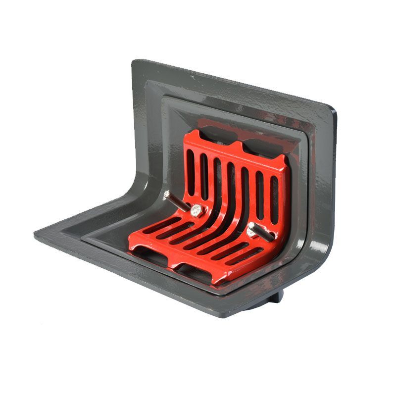 ACO Rainwater Roof Balcony TwoWay Outlet Screw with Flat Grate - 75mm