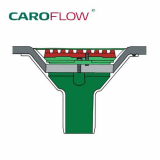 Roof Drain Rainwater Outlet Aluminium Vertical Spigot 150mm - Flat
