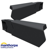 Manthorpe SmartVerge uPVC Dry Verge Unit - Right Hand (Black)