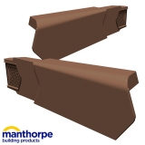 Manthorpe SmartVerge uPVC Dry Verge Unit - Right Hand (Brown)