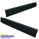 Manthorpe Linear Dry Verge L/H - Black (815mm Long)