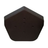 Klober Dry Verge Universal Angle Ridge End Cap in Black - Pack of 2