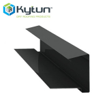 Kytun 65mm Aluminium Dry Verge Tile System in Black Pack of 4