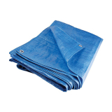 Poly Tarpaulin Waterproof & Tear Resistant with Eyelets - 5m x 7m