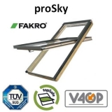 Fakro FYP-V P2/13 proSky Window 78cm x 160cm High Pivot - Pine Finish